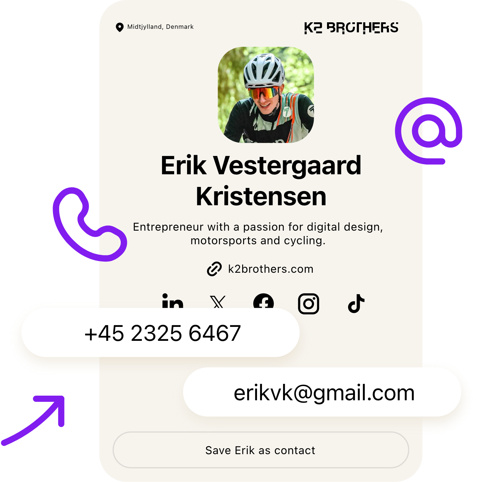 simple email signature link preview